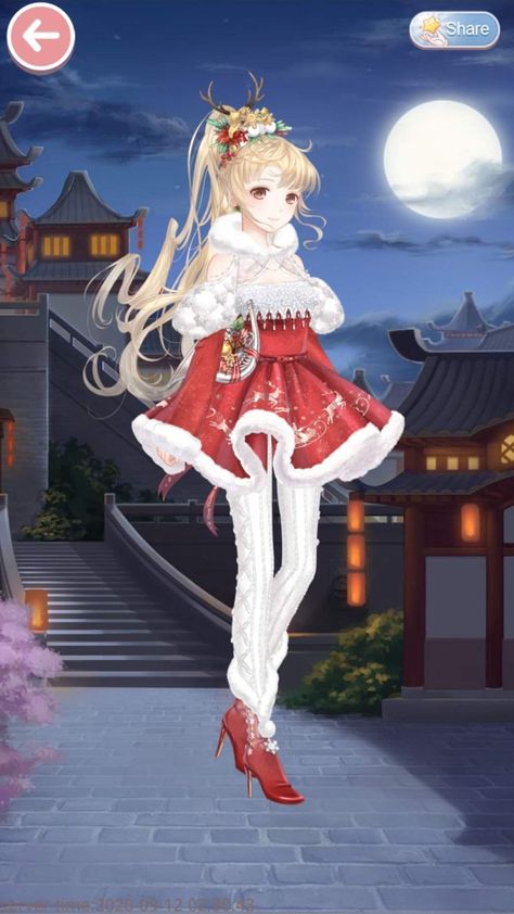 Flower Dress Design, Love Nikki, Santa Dress, Fashion Drawings, Anime Christmas, Shining Nikki, Warm Christmas, Flower Dress, Flower Dresses