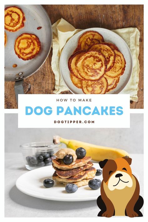 How to Make Dog Pancakes - 2 Recipes! Dog Friendly Pancake Recipe, Pancake Recipe For Dogs, Dog Waffles Recipes Easy, Breakfast For Dogs Recipes, Healthy Dog Breakfast Recipes, Pancakes For Dogs Recipe, Breakfast Dog Food Recipes, Dog Waffles Recipes, Dog Pancakes Recipes