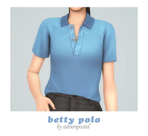 📑 Betty Polo | Patreon Sims 4 Polo Shirt Cc, Sims 4 Cc Female, Sims 4 Cas, Sims 4 Cc Finds, Sims 4 Cc, Kids Sweater, Trending Topics, Sims 4, On Tumblr