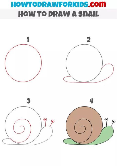 How to Draw a Snail Drawings step by step for kids #drawingsstepbystepforkids Drawing ideas #drawingideas Drawing ideas for kids #drawingideasforkids 4.200 Snail Drawing Simple, Snail Drawings, Snail Drawing, Easy Halloween Drawings, Landscape Drawing Easy, Hard Drawings, Drawing Ideas For Kids, Easy Animal Drawings, Drawing Superheroes