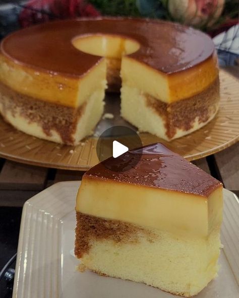 97K views · 3.3K likes | Tine's Homemade Foods on Instagram: "Easy Custard Cake" Cake And Custard, Custard Cake Recipes, Pinoy Dessert, Easy Custard, Sugar Free Brownies, Flan Cake, Filipino Dessert, Baked Custard, Homemade Foods