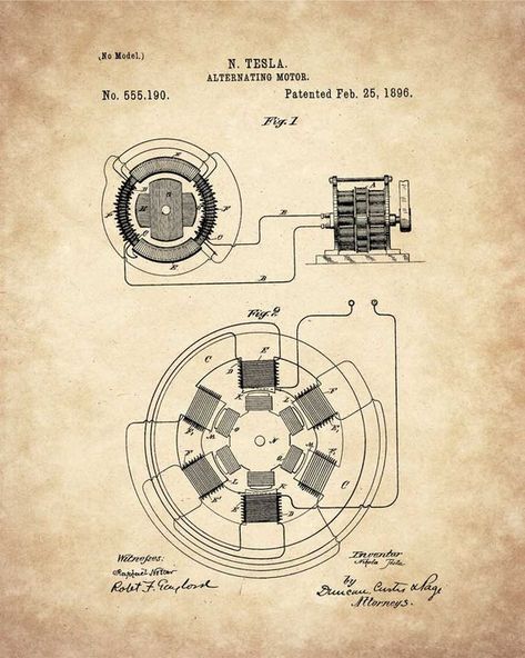 Nikola Tesla Patents, Nikola Tesla Inventions, Tesla Turbine, N Tesla, Tesla Patents, Tesla Inventions, Chalkboard Art Print, Tesla Motor, Industrial Print