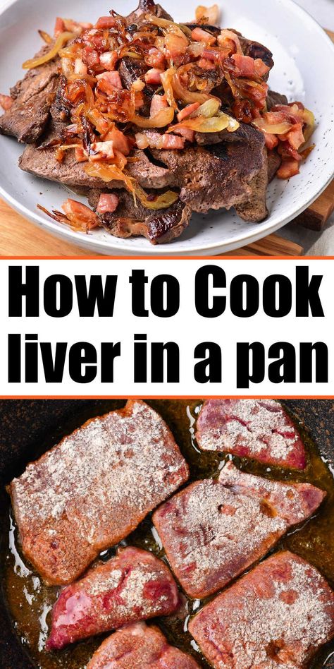 This is how to cook beef liver on the stove perfectly to tender. Add caramelized onions and lightly breaded meat for a protein packed meal. Fried Liver Recipes, Lancashire Recipes, Beef Liver And Onions Recipe, Fried Liver, Chopped Liver, Liver And Onions, How To Cook Liver, Healthy Low Carb Dinners, Liver Recipes