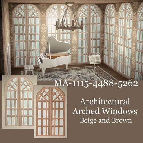 Window Code Acnh, Acnh Window Code, Acnh Window Design Code, Acnh Wallpaper Designs, Christmas Acnh, Acnh Interior, Castle Window, Closets Design, Acnh Patterns