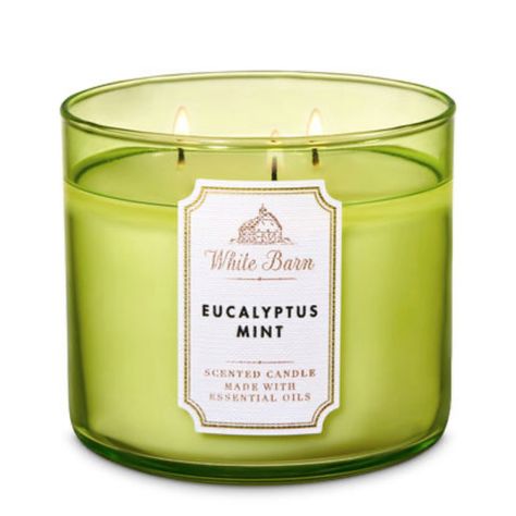 Fresh Eucalyptus, Leaving Room, Eucalyptus Mint, 3 Wick Candles, White Barn, Lemon Peel, Clary Sage, Melting Candles, Candles Holders