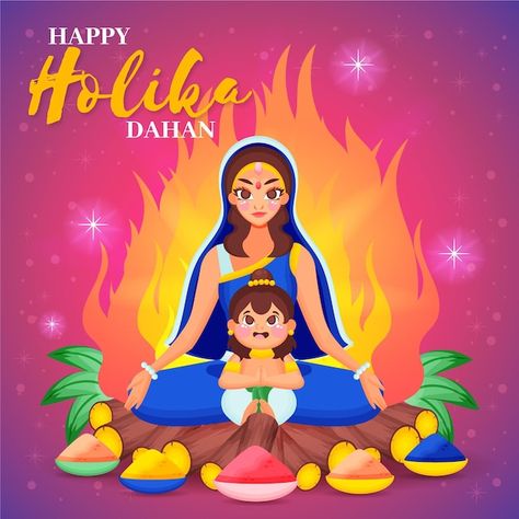 Hand-drawn holika dahan illustration | Free Vector #Freepik #freevector #holika #holika-dahan #hinduism #celebration-illustration Happy Holika Dahan, Holika Dahan, Holi Powder, Emerging Technologies, Holi Festival Of Colours, Holi Images, Holi Special, Holi Celebration, Digital India