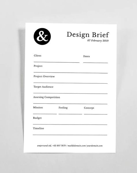 Design Brief Template InDesign INDD Design Brief Template, Design Brief, Church Graphic Design, Branding Inspo, The Client, Design Template, Career, Branding, Graphic Design