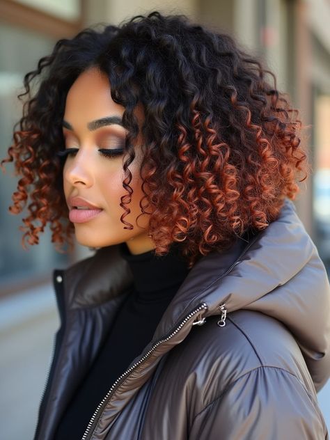 As the winter season rolls in, it’s the perfect time to switch up your hairstyle and experiment with new colors and cuts. This article explores 19 tre... Chic Shadow, Medium Length Curls, Winter Hairstyle, Winter Hair Trends, Warm Balayage, Brunette Bob, Trendy Shades, Hair Care Brands, Sleek Bob