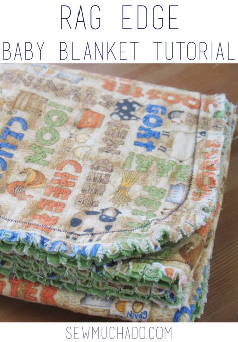 Baby Blanket Tutorial, Baby Sewing Projects, Beginner Sewing Projects Easy, Baby Projects, Leftover Fabric, Rag Quilt, Sewing Projects For Beginners, Receiving Blankets, Love Sewing