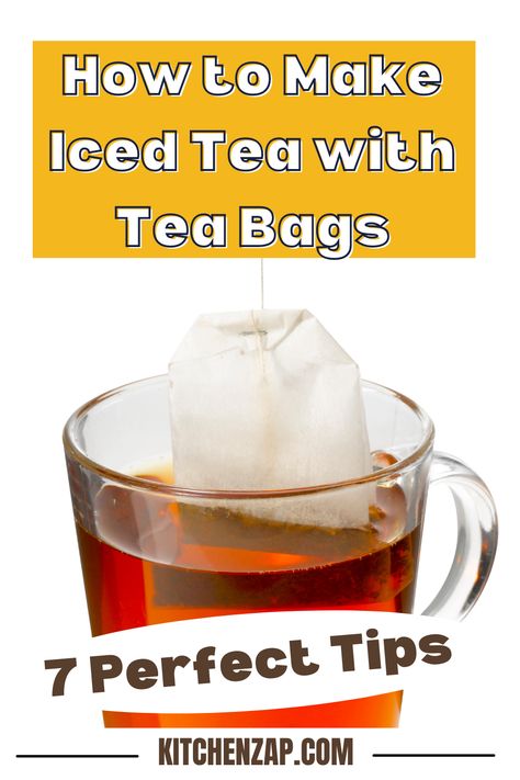 How to Make Iced Tea with Tea Bags Herbal Iced Tea Recipes, Iced Tea With Tea Bags, Making Iced Tea With Tea Bags, Sweet Tea Recipe With Family Size Tea Bags, Iced Herbal Tea, Homemade Tea Recipes, Making Iced Tea, Homemade Tea, Tea Tasting