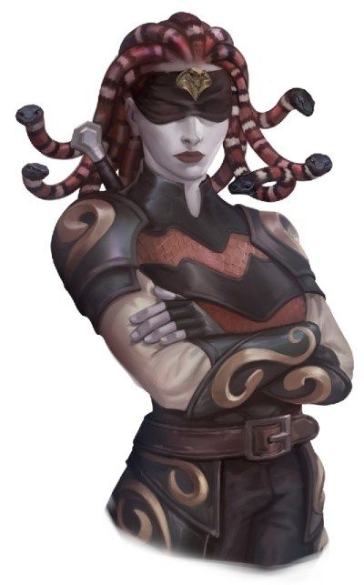 Medusa Art, D D Character Ideas, D D Monsters, Dnd Monsters, Fantasy Races, Modern Fantasy, Exploring The World, Fantasy Rpg, The Race