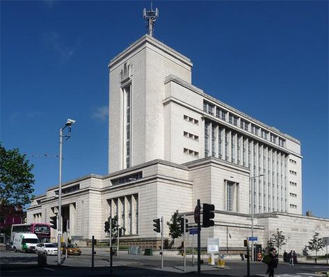 The Newton Building. Nottingham Trent University 1956. [building] Buildings Reference, Trent University, Nottingham Trent University, Portland Stone, Reference Art, Nottingham, Ferry Building San Francisco, Blue Sky, Art Nouveau