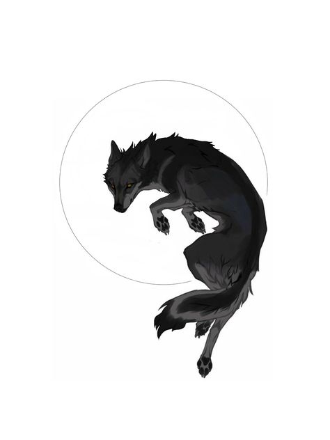 Black Wolf Drawing, Jackal Tattoo, Jumping Wolf, Wolf Jumping, Wolf Tracks, Wolf Reference, Werewolf Design, Werewolf Drawing, Wolf Poses