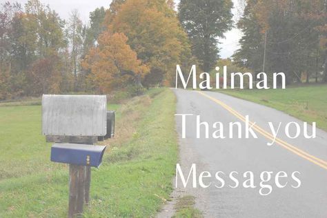 Here are some ideas to thank your mailman. Including thank you note examples and Christmas messages for your mailman. Mail Man Christmas Gift, Mail Carrier Gift Ideas, Mailman Crafts, Note Examples, Thank You Mail, Mailman Gifts, Mail Carrier Gift, Christmas Greetings Quotes, Christmas Greetings Messages