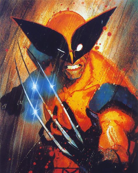 Wolverine for Marvel Masterpieces by Bill Sienkiewicz #2 #xmen #marvelcomics #wolverine Wolverine Artwork, James Howlett, Marvel Wolverine, Bill Sienkiewicz, Wolverine Art, Logan Wolverine, The Wolverine, Comic Book Artwork, Wolverine Marvel