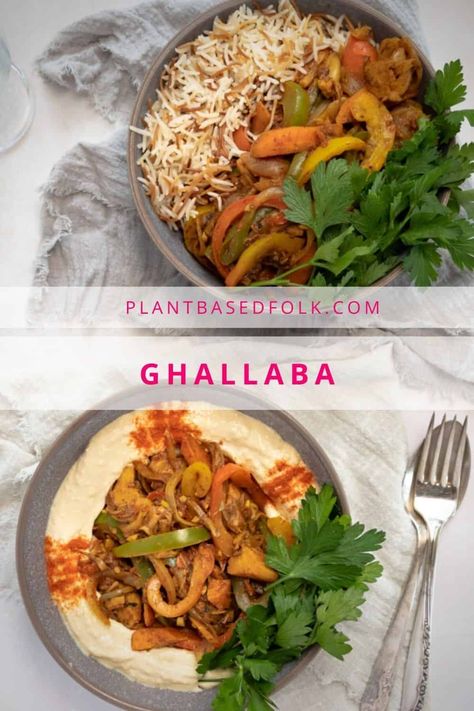 A simple and flavorsome Lebanese vegetable saute called Ghallaba. Made with fresh vegetables, diced tomato and spices. This is a vegan and gluten free recipe. Vegetable Ghallaba Recipe, Ghallaba Recipe, Wfpb No Oil, Cultural Dishes, Vegetable Stir Fry Recipe, Canned Jackfruit, Vegan Dinner Recipes Easy, Middle Eastern Dishes, Gluten Free Recipe