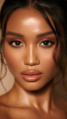 Baby Shower Makeup Looks, Dark Skin Makeup Natural Simple, Moh Makeup, Baby Shower Makeup Ideas, Going Minimalist, Simple Bridal Makeup, Maquillage On Fleek, Makeup Before And After, Brown Skin Makeup