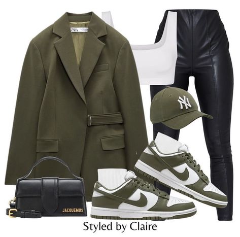 Jordan Low Outfit, Low Dunks Outfit, Jordan 1 Low Outfit, Winter Inspo Outfits, Olive Green Sneakers, Dunk Outfit, New Era Baseball Cap, Khakis Outfit, Dunks Outfit