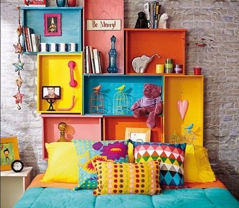 Teenage Room, Teenager's Room, Colourful Living Room, Bohol, Funky Furniture, 인테리어 디자인, Home Deco, House Colors, Painted Furniture