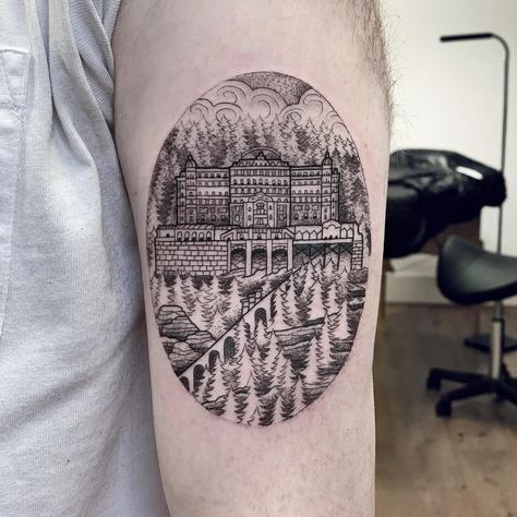 Susanne König | Had the honour to tattoo the one hotel that we all want to book a room in ❤️ what’s your favorite #wesanderson movie? I’m team… | Instagram Grand Budapest Hotel Tattoo, Wes Anderson Tattoo, Budapest Tattoo, Hotel Tattoo, One Hotel, Geek Tattoo, Moonrise Kingdom, Grand Budapest, Grand Budapest Hotel