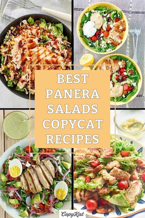 Salad Panera Copycat, Copycat Panera Salads, Copycat Panera Chicken Salad Recipe, Copycat Restaurant Salads, Just Salad Copycat, Greek Goddess Salad Panera, Panera Bread Salad Recipes, Pret A Manger Copycat Recipes, Panera Southwest Salad Copycat