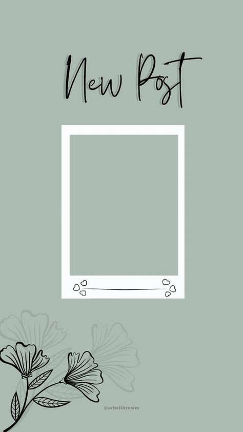 #newpost #template #frame #aesthetic #green #floral #photography #photocards #photo #picture Templates Aesthetic Green, Template Frame, Instagram Square, Story Insta, Picture Templates, Cute Fall Wallpaper, Nature Instagram, Instagram Frame Template, Aesthetic Green