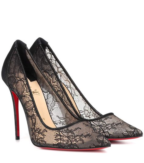 Christian Louboutin - Lace 554 pumps | mytheresa.com Louibittons Heels, Loubitons Heels, Kasut Kahwin, So Kate Louboutin, Christian Louboutin Heels Outfit, Luxury Heels, Christian Louboutin Outlet, Dr Shoes, Louboutin Heels