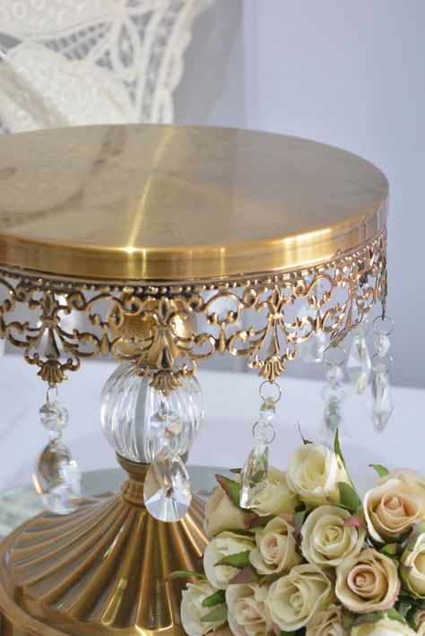 Gold Wedding Cake Stand, Wedding Cake Holder Gold, Asian Wedding Cake, Round Gold Wedding Cake Stand, Cake Stands Wedding, Gatsby Cake Stand, Gold Tall Cake Stand, Food Organizer, Antique Cake Stands