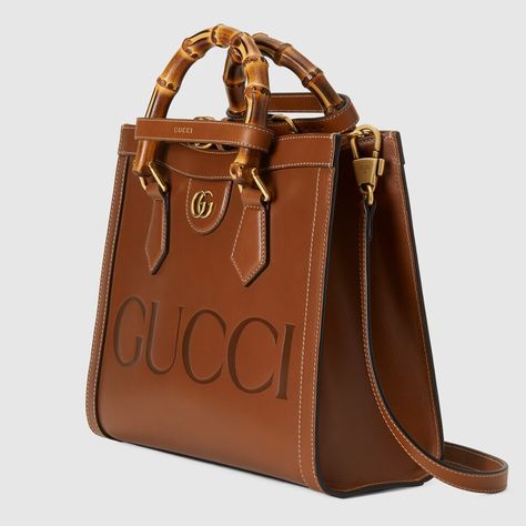 Shop the Gucci Diana small tote bag in brown at GUCCI.COM. Enjoy Free Shipping and Complimentary Gift Wrapping. Gucci Diana Bag, Gucci Diana, Leather Goodies, 2019 Outfits, Gucci Handbag, Drop Weight, Bags Gucci, Top Handle Bags, Small Tote Bag