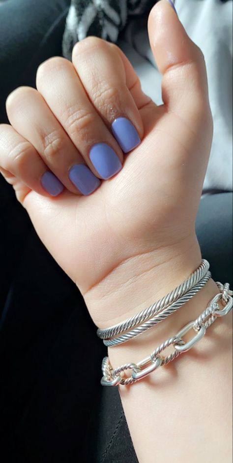 #shortnails #acrylic #classynails #simplenaildesigns #periwinkle Periwinkle Nails, Beachy Nails, Elegant Nail Designs, Gel Mani, Nails Colors, Short Square Acrylic Nails, Manicure Ideas, Hair Skin Nails, Nail Nail