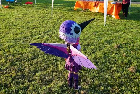 I made my kid's hummingbird costume for Halloween. - Imgur Hummingbird Costume, Bird Costume Kids, Bird Costume, Diy Costumes Kids, Costume For Halloween, Adult Halloween Costumes, Diy Costumes, Dia De Muertos, Kids Costumes