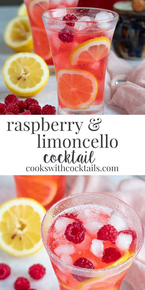 Limoncello Lemonade, Raspberry Lemonade Vodka, Best Alcoholic Drinks, Limoncello Cocktail, Limoncello Cocktails, Raspberry Cocktail, Lemonade Cocktail, Whiskey Cocktail, Fruity Cocktails