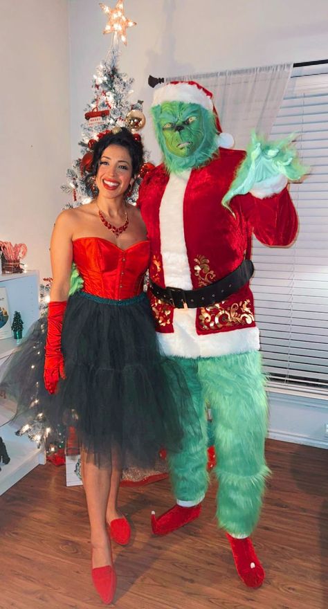 Martha May Whovier Costume, Christmas Costume Ideas, Martha May Whovier, Whoville Costumes, Martha May, Grinch Halloween, Xmas Party Outfits, Christmas Party Costume, Grinch Costumes