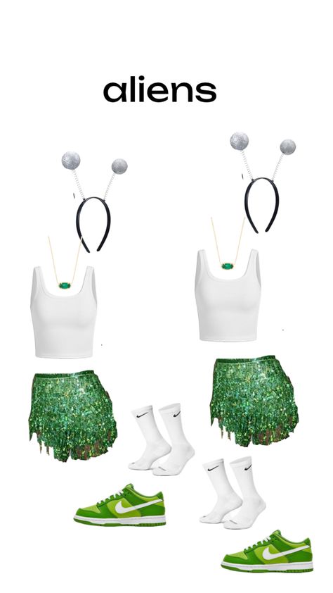 duo halloween costume idea ll #alien #preppy Fun Halloween Outfits, Alien Halloween Costume, Basic Halloween Costumes, Preppy Halloween, Halloween Duo, Halloween Duos, Alien Halloween, Cute Group Halloween Costumes, Classy Halloween Costumes