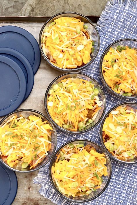 MAKE-AHEAD SAVORY BREAKFAST BOWLS－ a reasonable amount of meal-prep is rewarded with wholesome, grab-and-go meals for the week, which can customized and topped to taste. They’re equally satisfying as a packable lunch or easy dinner, too. Savory Breakfast Bowls, Packable Lunch, Beautiful Baking, Healthy Breakfast Bowls, Egg Dishes, Breakfast Meal Prep, Make Ahead Meals, How To Cook Sausage, Make Ahead Breakfast