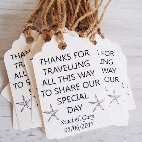 Destination Wedding Beach Decor, Chania Wedding, Destination Wedding Decorations, Simple Beach Wedding Ideas, Beach Wedding Favors For Guests, Wedding Pouch, Anchor Icon, Destination Wedding Favors, Favour Tags