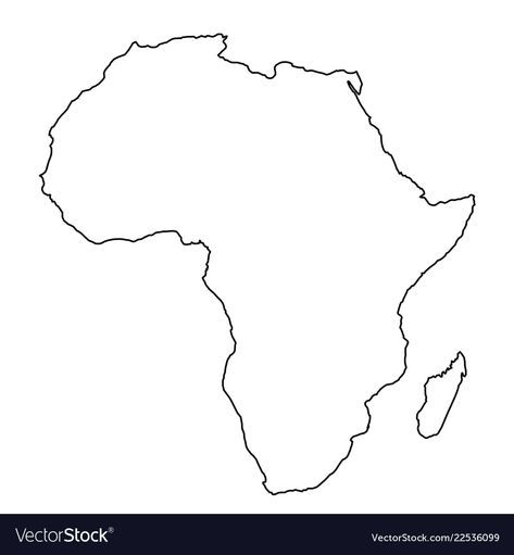 Africa Line Art, Africa Map Aesthetic, Africa Map Tattoo, Africa Black And White, Montessori Jobs, Africa Outline, Africa Tattoos, Maps Aesthetic, Map Sketch