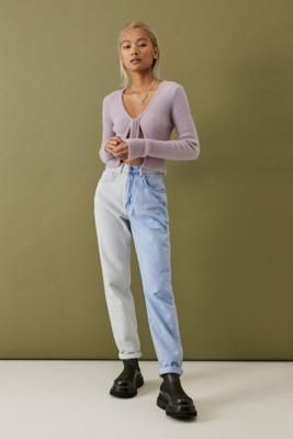 How To Style Two Tone Jeans, Two Tone Jeans, Skate Jeans, Color Jeans, The Ragged Priest, Ragged Priest, Jeans Mom, How To Style, Featuring Dress