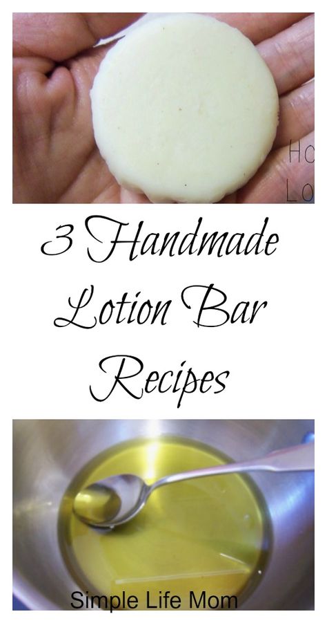 3 Handmade Lotion Bar Recipes from Simple Life Mom Lotion Bar Scents, Gifts For Mom Homemade, Dr Lemon, Bars Ideas, Handmade Lotion, Diy Lotions, Homemade Lotions, Lotion Bars Diy, Homemade Lotion Bars