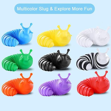 Sensory Slug Toys Sensory Slug, Slug Fidget, Slug, Christmas Stocking Stuffers, Sensory Toys, Fidget Toys, Christmas Stocking, Toddler Toys, Stocking Stuffers