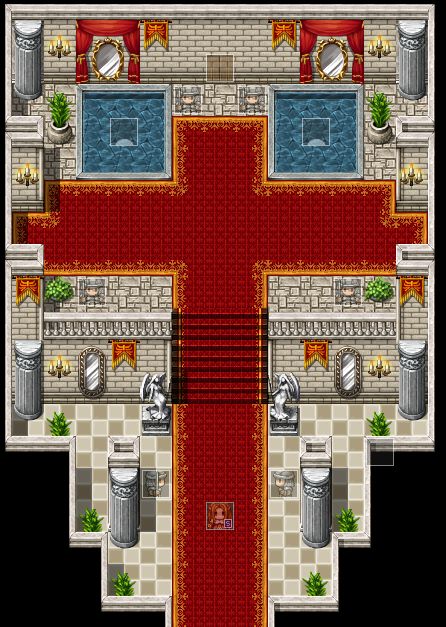 Game & Map Screenshots 6 - General Discussion - RPG Maker Forums Rpg Maker Map, Rpgmaker Mv, Castle Throne Room, Rpg Maker Vx, Map Game, Fantasy Dungeon, Game Map, Pokemon Rpg, Pixel Art Landscape