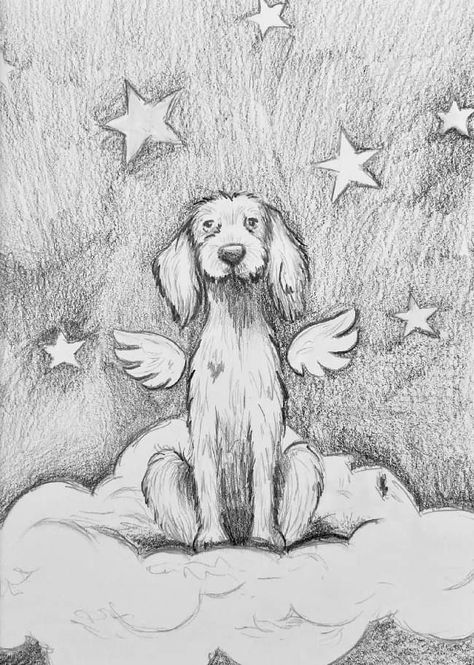 Dog Memorial Drawing, Dog Quotes Love, Daisy Mae, Bug Art, Loss Of Dog, Pen Sketch, Painting Wallpaper, Dog Memorial, Dog Drawing