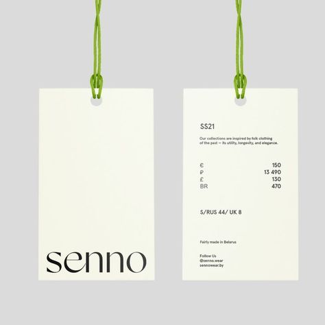 Hang Tags Clothing, Clothing Labels Design, Hang Tag Design, Luxury Packaging Design, Labels Design, Packaging Ideas Business, Branding Design Packaging, 카드 디자인, Bold Logo