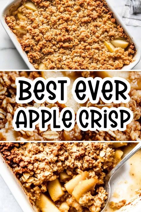 Apple Recipes For Toddlers, Apple Recipes Dinner, Apple Crisp Bars Recipe, Apple Crisp No Oats, Apple Crisp With Oatmeal, Healthy Apple Cake, Crockpot Apple Crisp, Homemade Apple Crisp, Recipe Using Apples