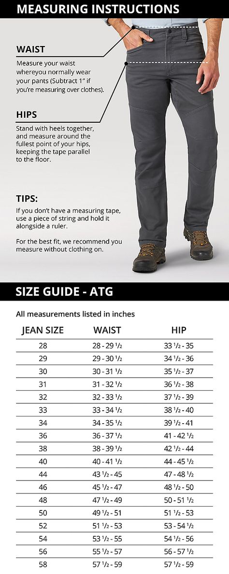 ATG™ by Wrangler® Men's Reinforced Utility Pant | Men's PANTS | Wrangler® Mens Cargo Pants Sewing Pattern, Trouser Measurements Chart For Men, How To Sew Mens Pants, Trouser Pants Pattern Men, Mens Pants Pattern Sewing, Pants Pattern For Men, Men Trousers Pattern, Cargo Pants Pattern, Fitting Book