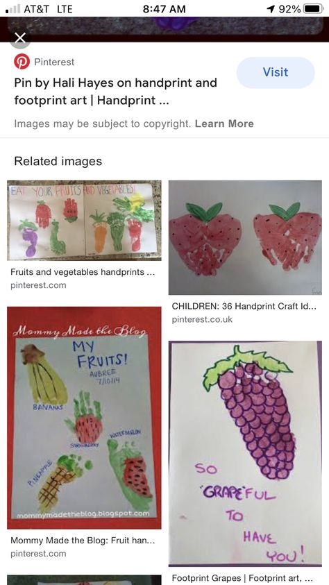 Grape Footprint Art, September Footprint Art For Infants, August Footprint Art, August Footprint Art For Babies, Grapes Activities For Preschool, Pinterest Pin, Footprint Art, Handprint Craft, Grapes