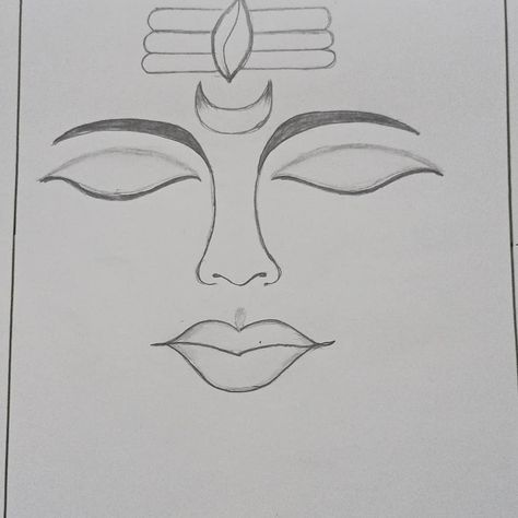 Siva Drawing Easy, Lord Shiva Drawing Easy, Lord Shiva Drawing, Shiva Drawing, Beautiful Easy Drawings, Chocolate Drawing, Shiva Sketch, Butterfly Art Drawing, Sketch Images