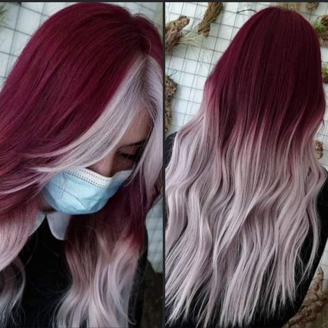 Creative Hair Color, Cute Hair Colors, Dark Roots Blonde Hair, Dyed Hair Inspiration, Hair Dye Ideas, Pretty Hair Color, Dye Colors, Hair Stylies, Hair Color And Cut