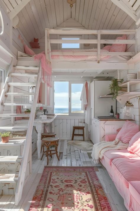 A Loft Bed, Dream Bedroom Inspiration, Dream Life House, Dream Beach Houses, Bunk Room, Dream House Rooms, Dream Room Inspiration, Room Makeover Bedroom, Dream House Interior