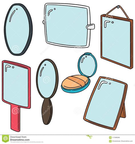 Mirror Vector, Cartoon Doodle, Doodle Illustration, Drawing Tips, Stock Vector, Hand Drawn, Vector Illustration, How To Draw Hands, Doodles